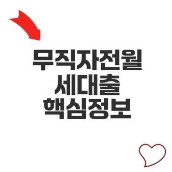 무직자전월세대출 가능 여부와 조건 분석